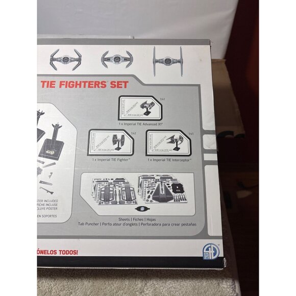 Star Wars Paper Model Kit Imperial TIE Interceptor & TIE Fighters 405 Pcs - Picture 8 of 9